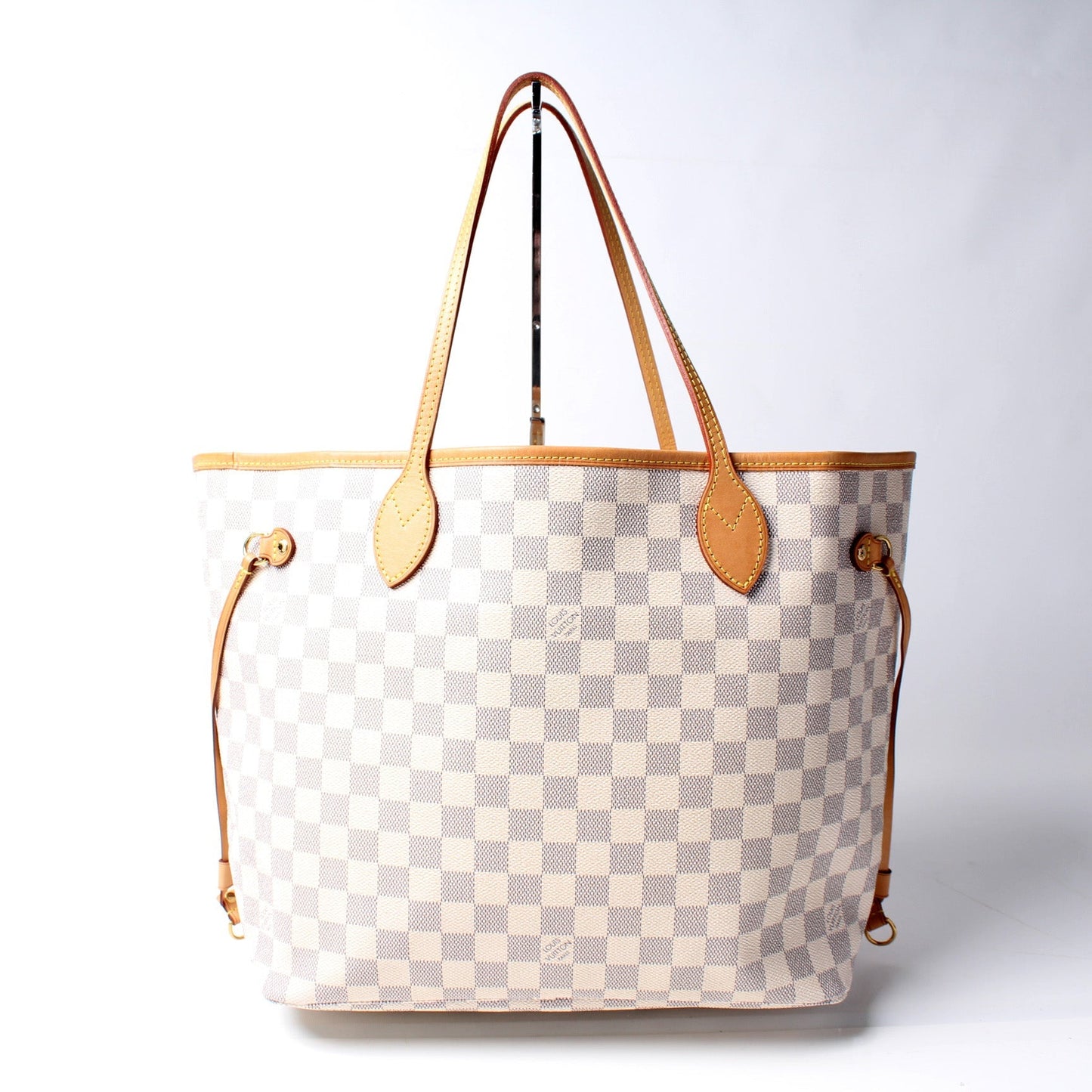 Louis Vuitton Neverfull MM W Azur Damier Wallet Case Azur 3