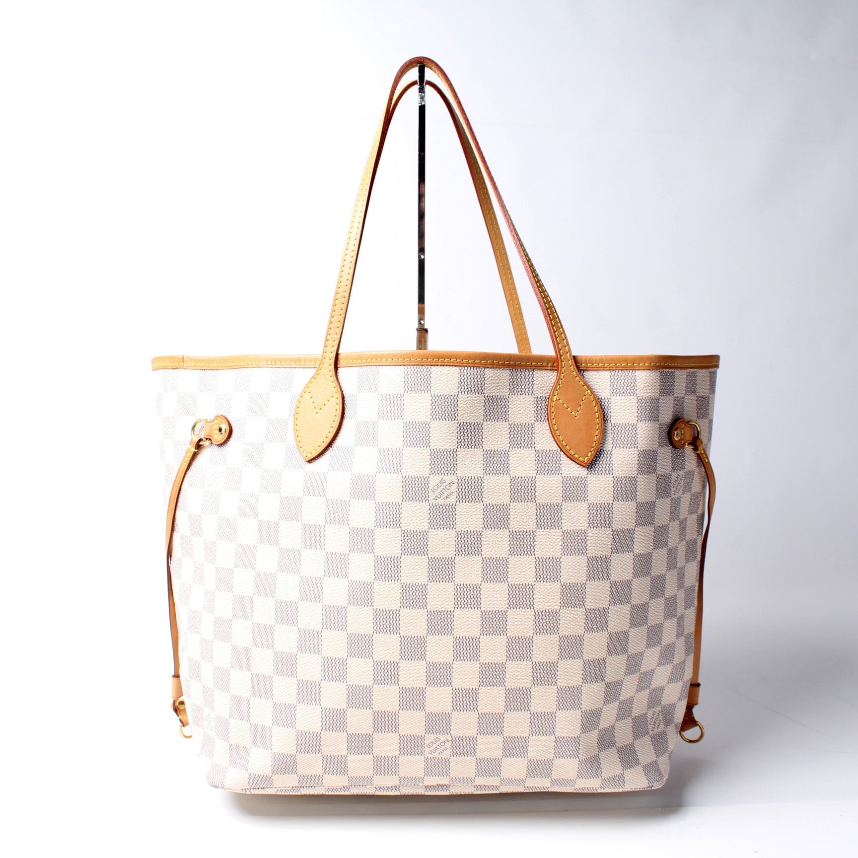 Louis Vuitton Neverfull MM W Azur Damier Wallet Case Azur 3
