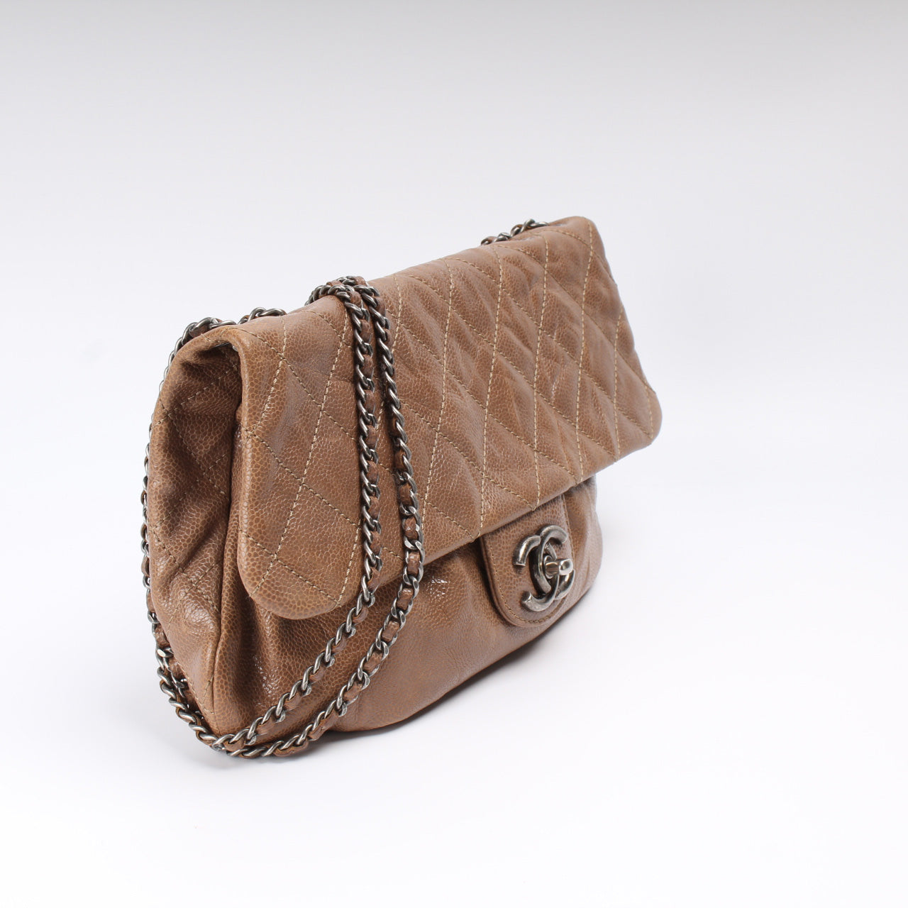 Chanel CC Flap Glazed Caviar 16M Handbag