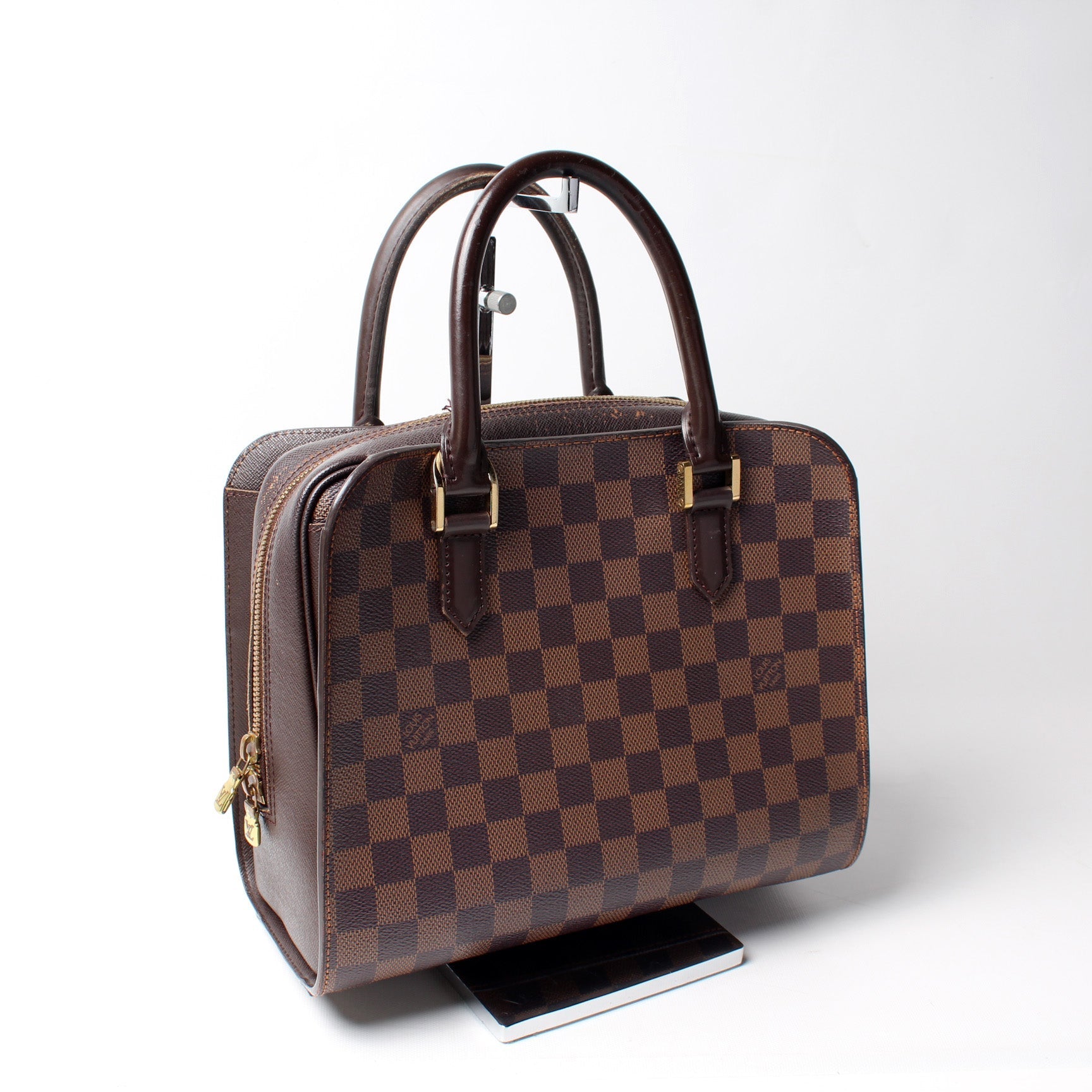 Louis Vuitton Triana Ebene Damier Handbag