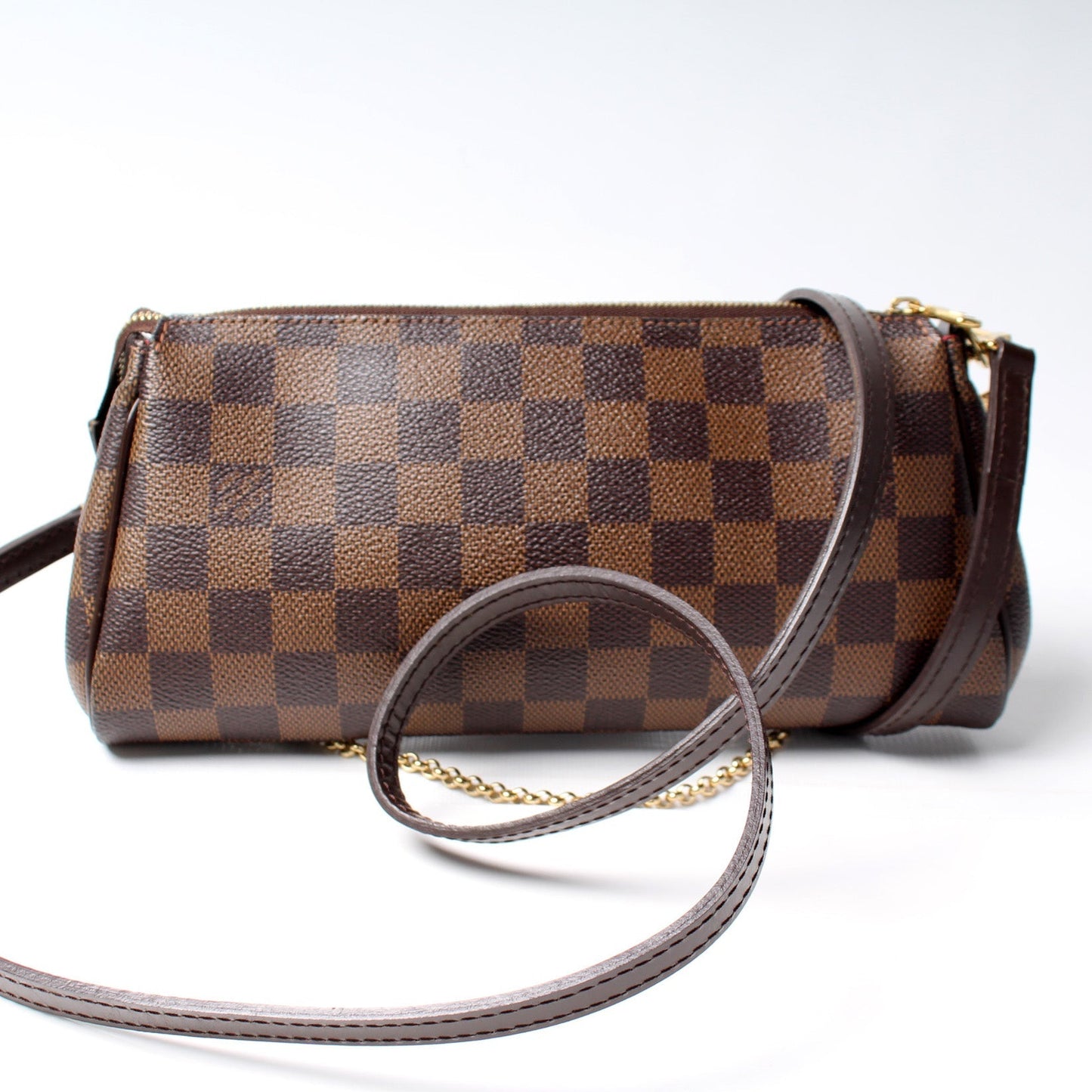 Louis Vuitton Eva Ebene Damier Clutch Bag Ebene 17