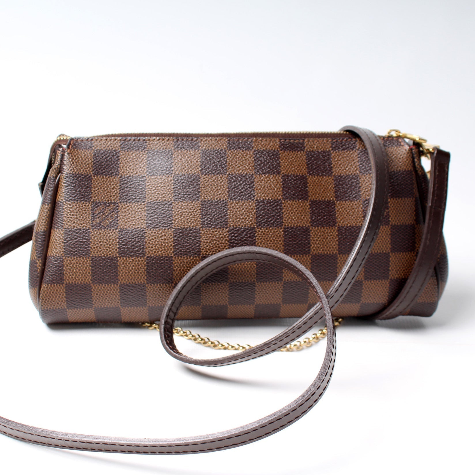 Louis Vuitton Eva Ebene Damier Clutch Bag Ebene 17