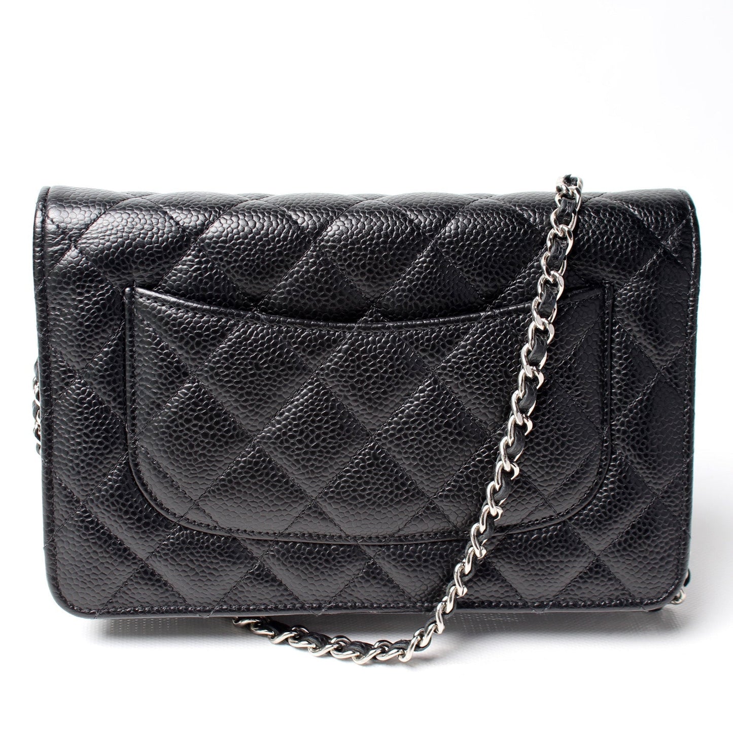 Chanel WOC Classic Quilted Caviar 27M Clutch Bag