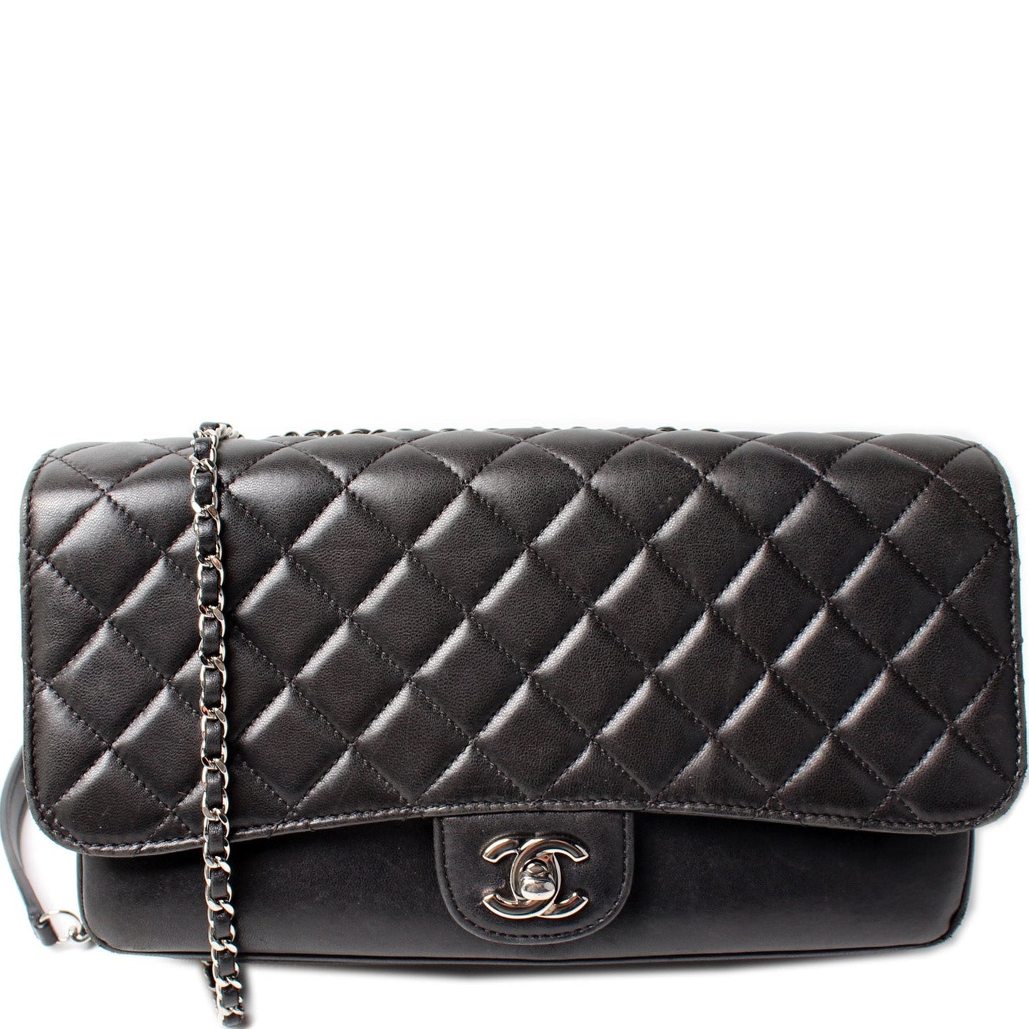 Chanel 4 Accordian Flap Lambskin 16M Handbag
