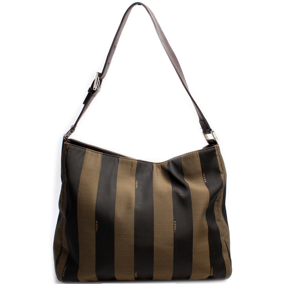 Fendi Pequin Hobo Bag