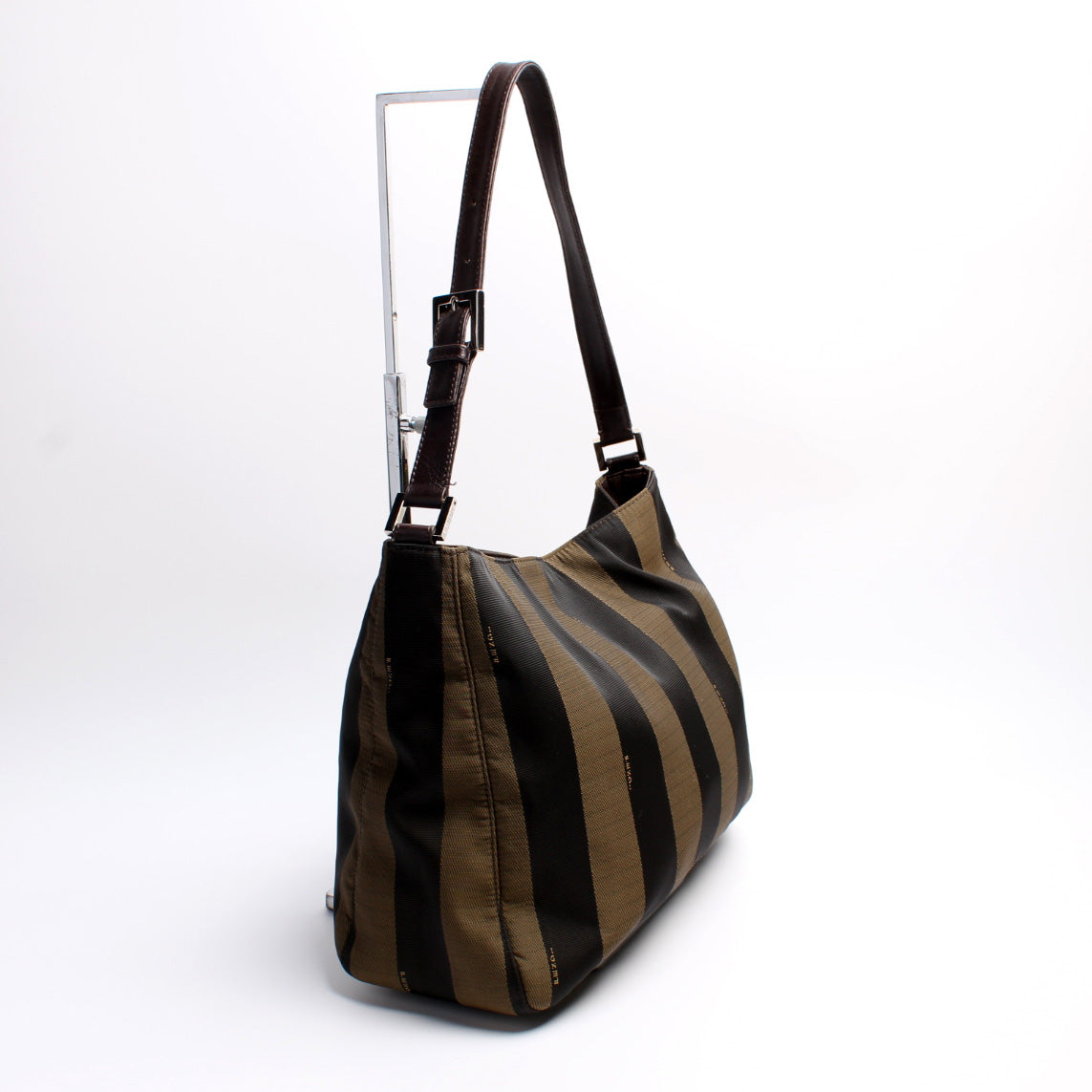 Fendi Pequin Hobo Bag