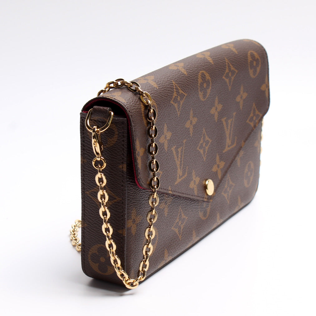 Louis Vuitton Pochette Felicie Monogram Clutch Bag Monogram 50