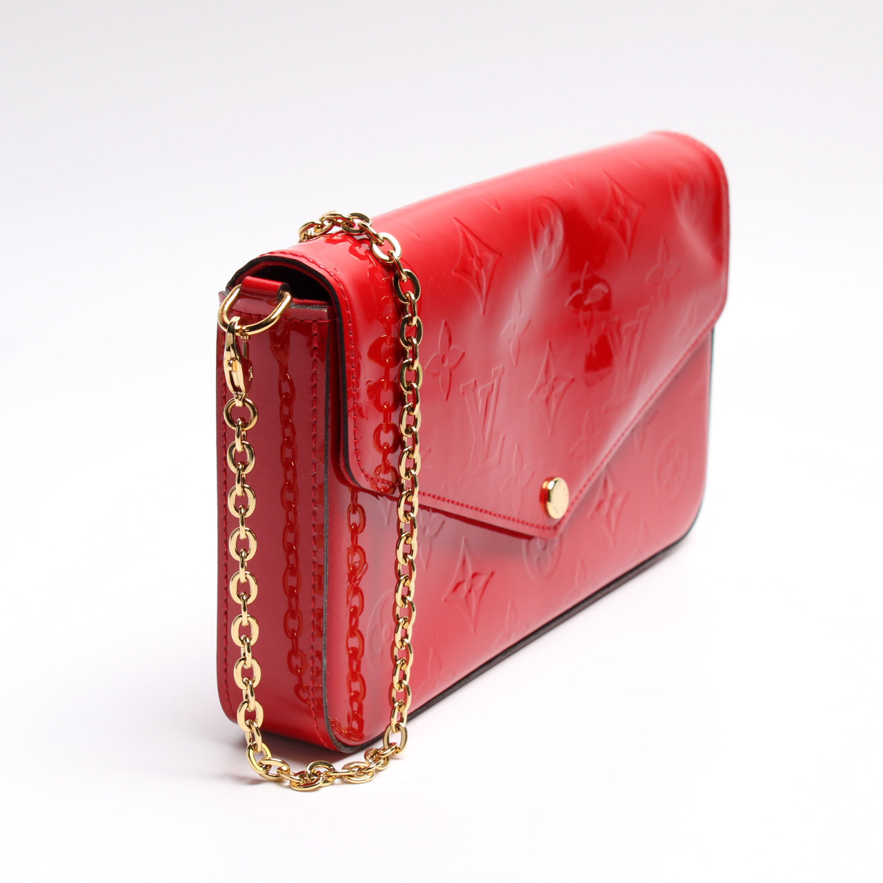 Louis Vuitton Pochette Felicie Vernis Clutch Bag Vernis 7