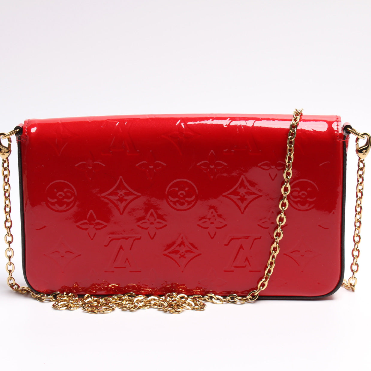 Louis Vuitton Pochette Felicie Vernis Clutch Bag Vernis 7