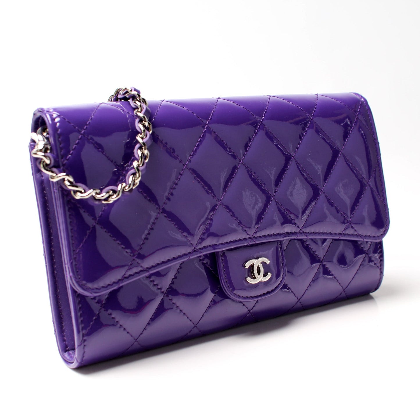 Chanel Classic W Patent 21M Clutch Bag