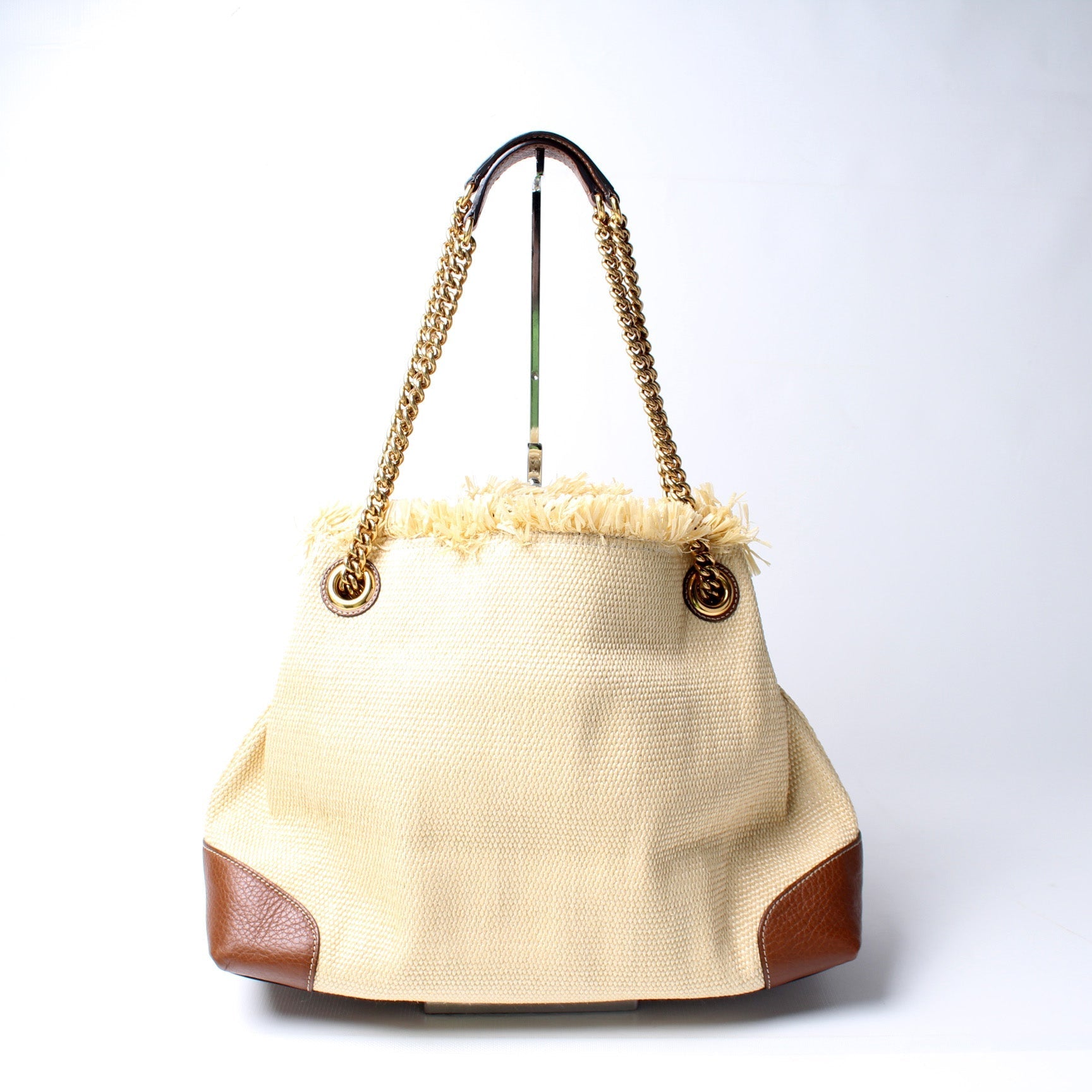 Gucci Soho Raffia Medium Shoulder Bag