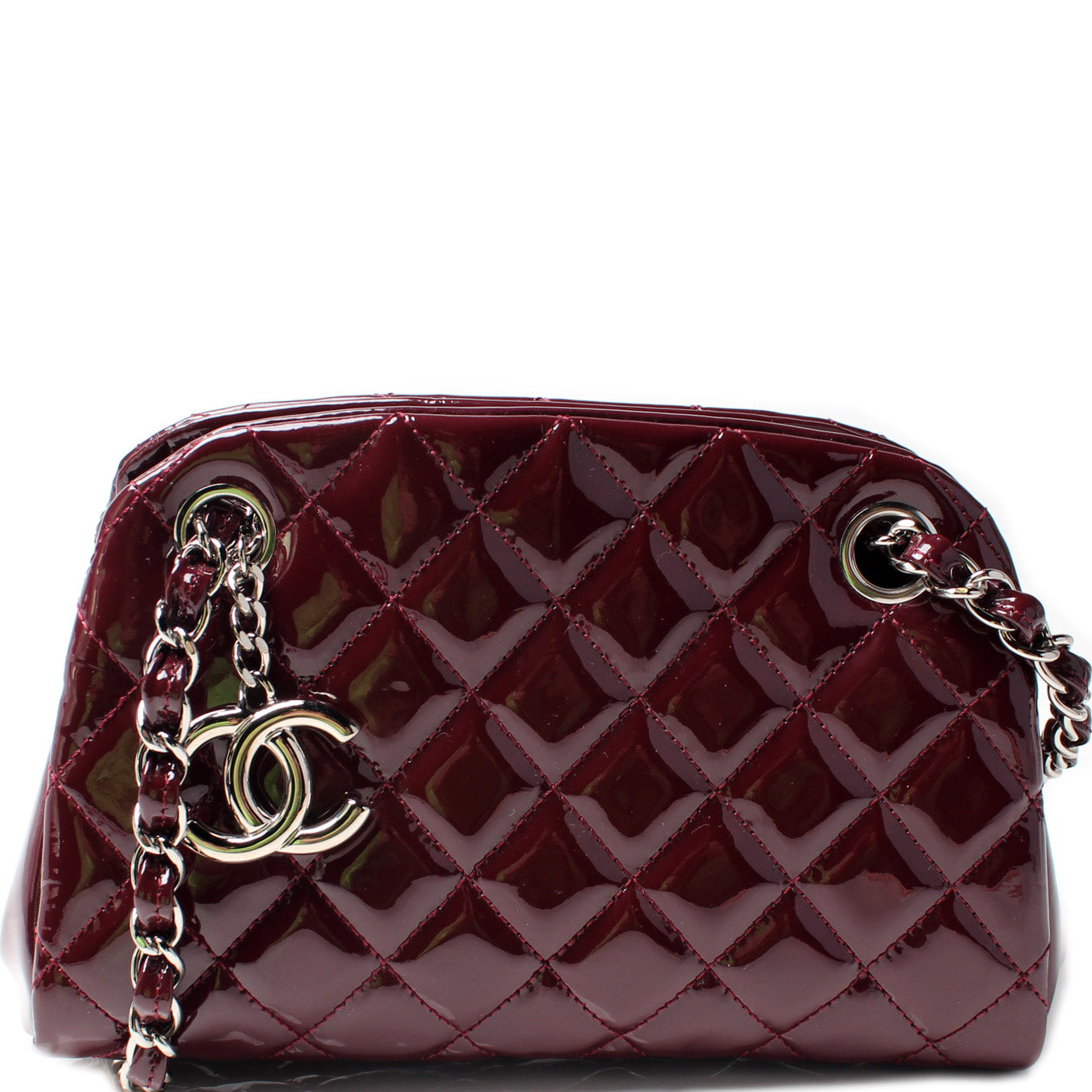 Chanel Just Mademoiselle Patent 15M Small Handbag
