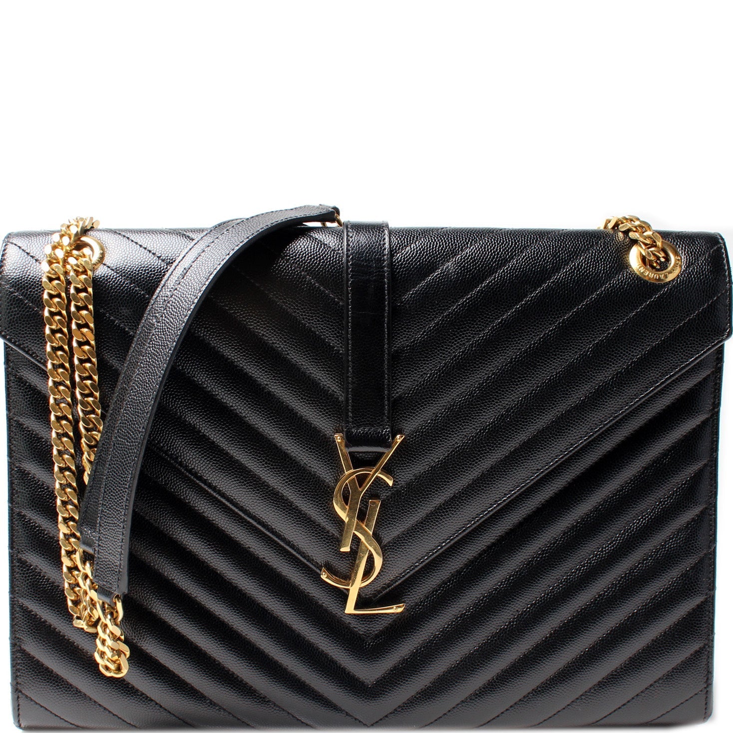 YSL Saint Laurent Saint Laurent Monogramme Chevron Satchel Bag Travel Bag