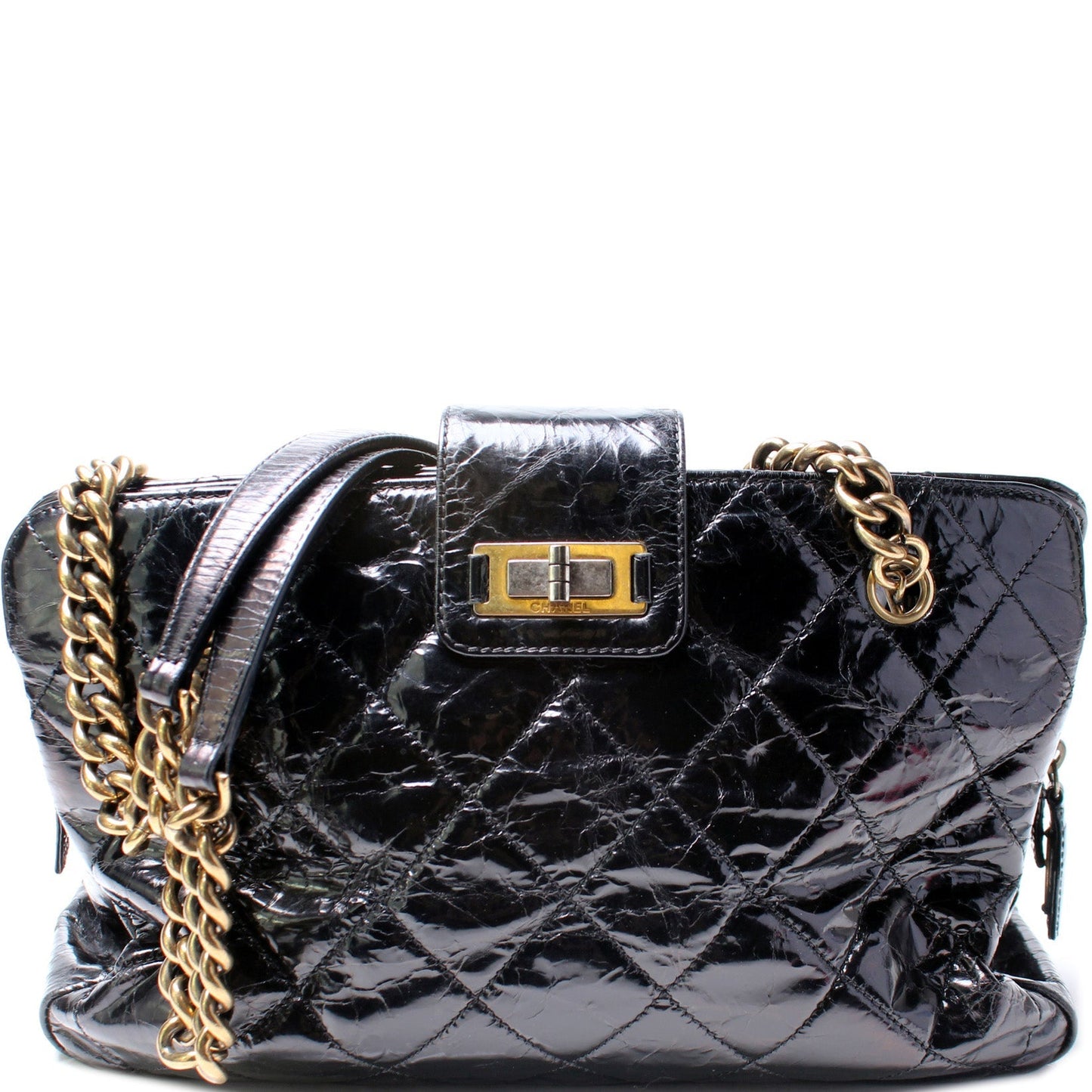 Chanel Mademoiselle Zip Shopping Glazed 15M Handbag