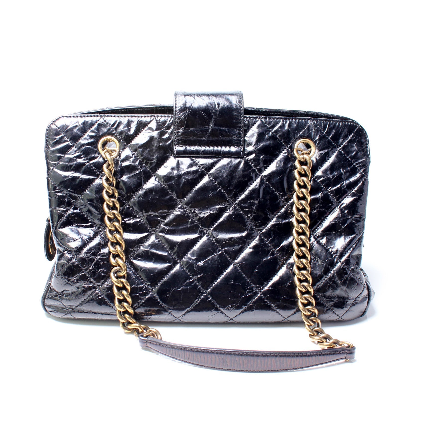 Chanel Mademoiselle Zip Shopping Glazed 15M Handbag