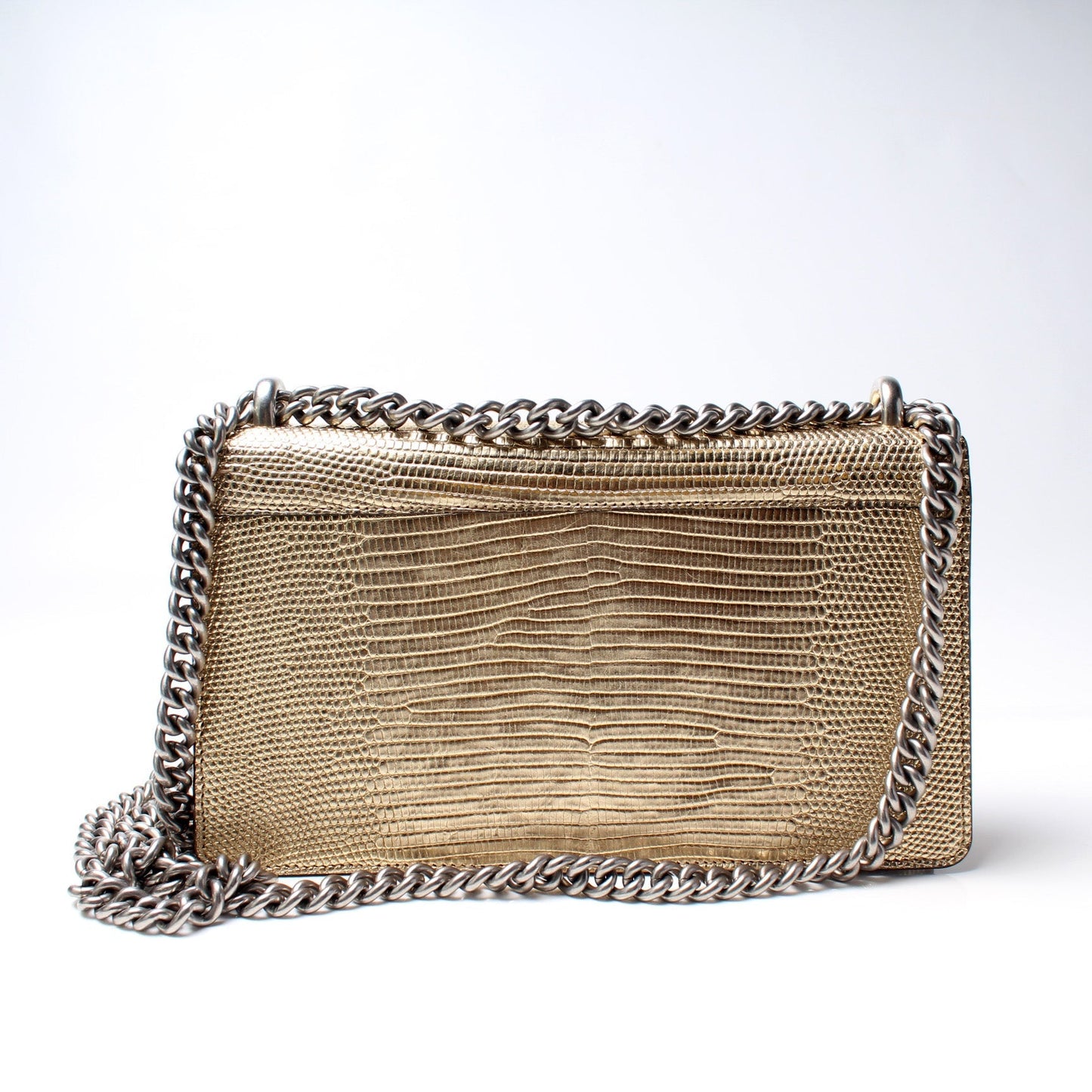 Gucci Dionysus Lizard Embossed Leather Travel Bag