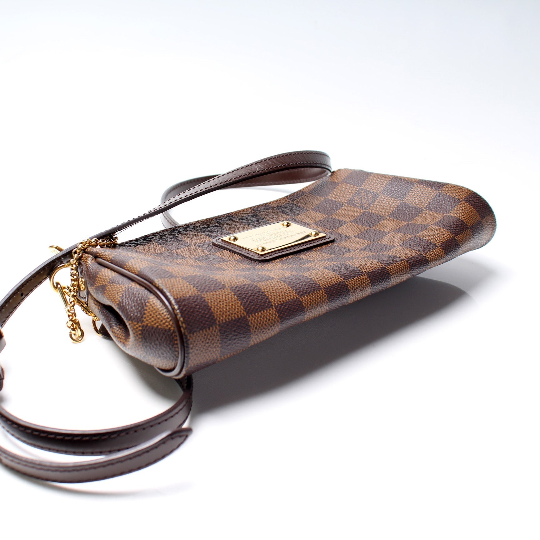 Louis Vuitton Eva Ebene Damier Clutch Bag Ebene 22
