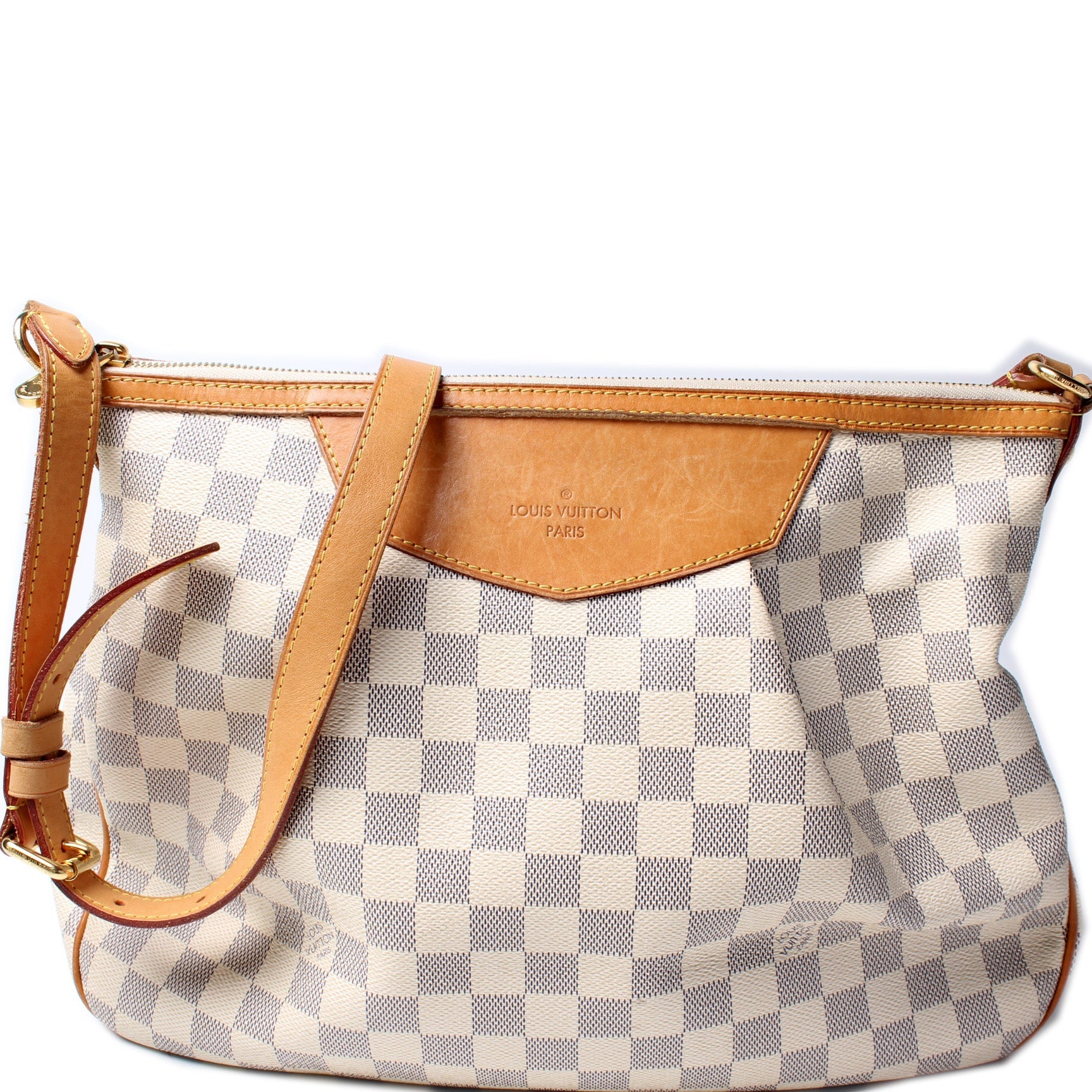 Louis Vuitton Siracusa Azur MM Damier Handbag Azur 9