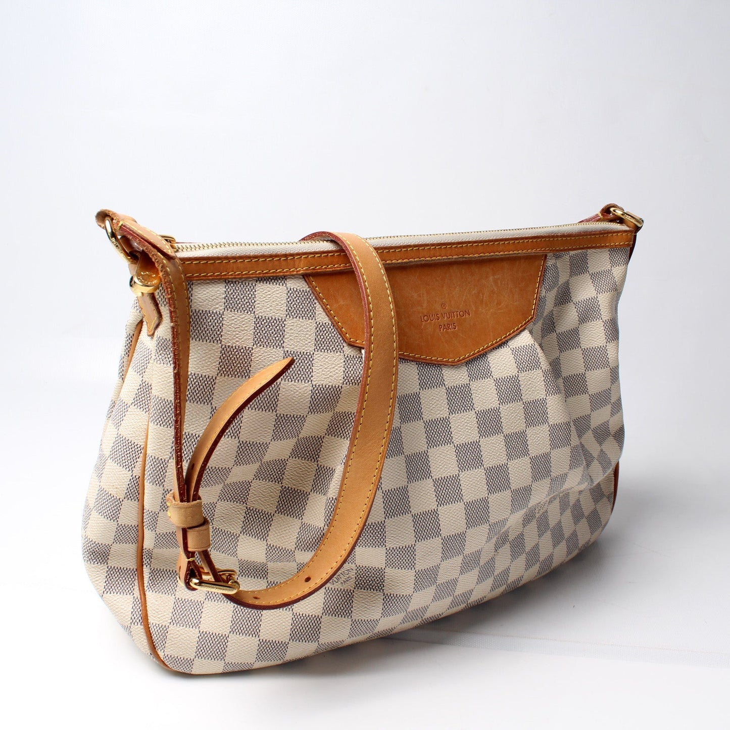 Louis Vuitton Siracusa Azur MM Damier Handbag Azur 9