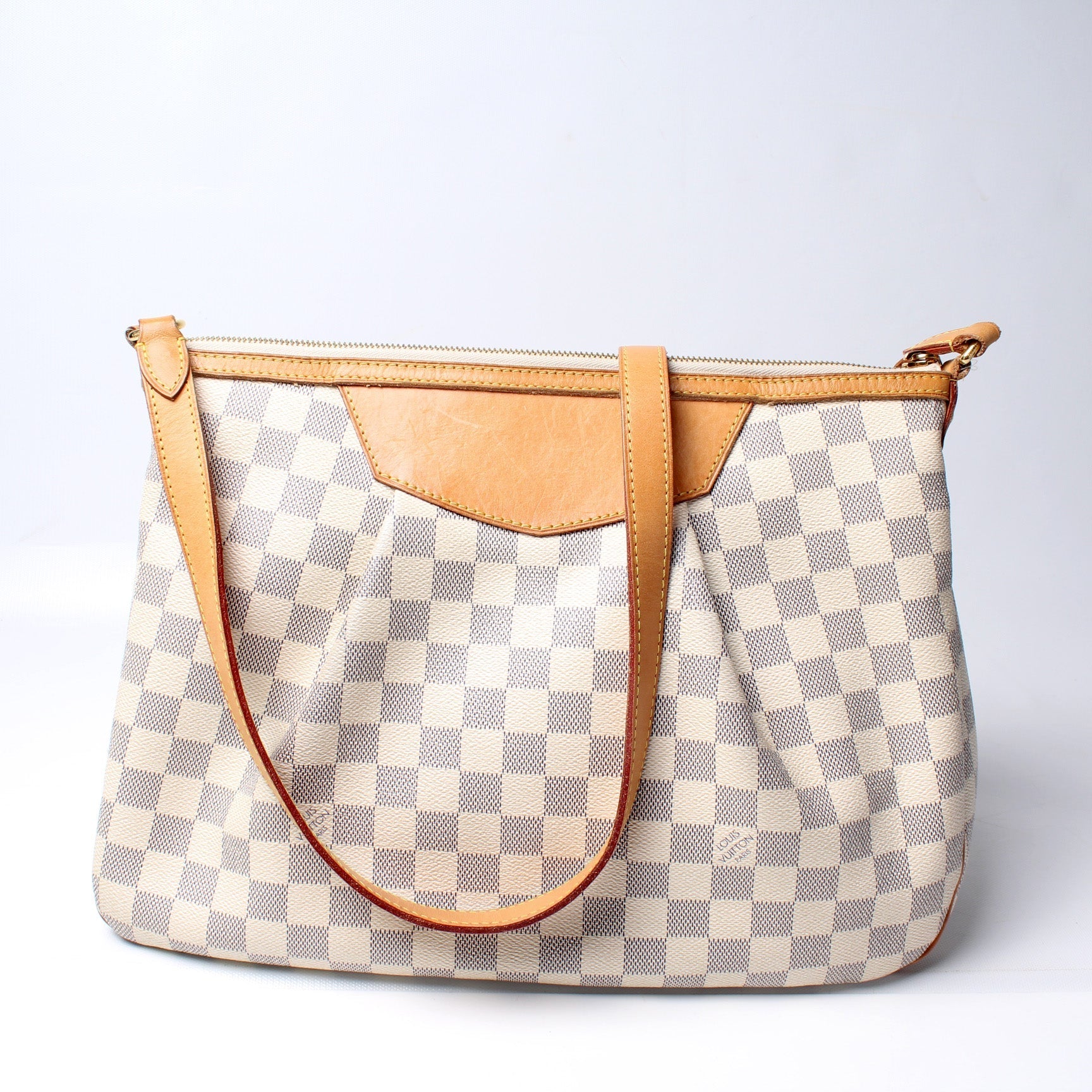 Louis Vuitton Siracusa Azur MM Damier Handbag Azur 9