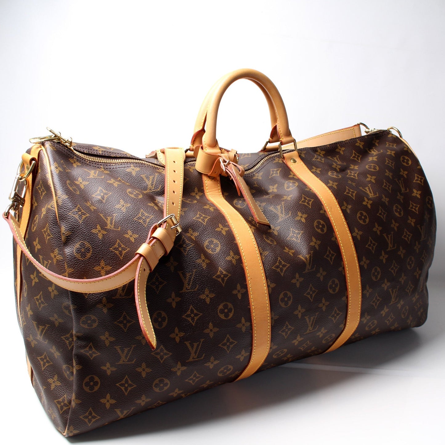 Louis Vuitton Keepall 60 Bandouliere Monogram Travel Bag Monogram 29