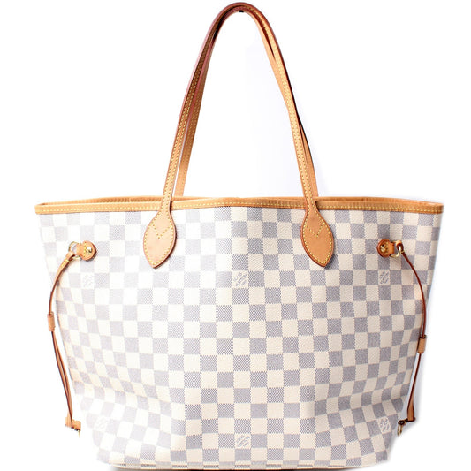 Louis Vuitton Neverfull MM Azur Damier Tote Bag Azur 68