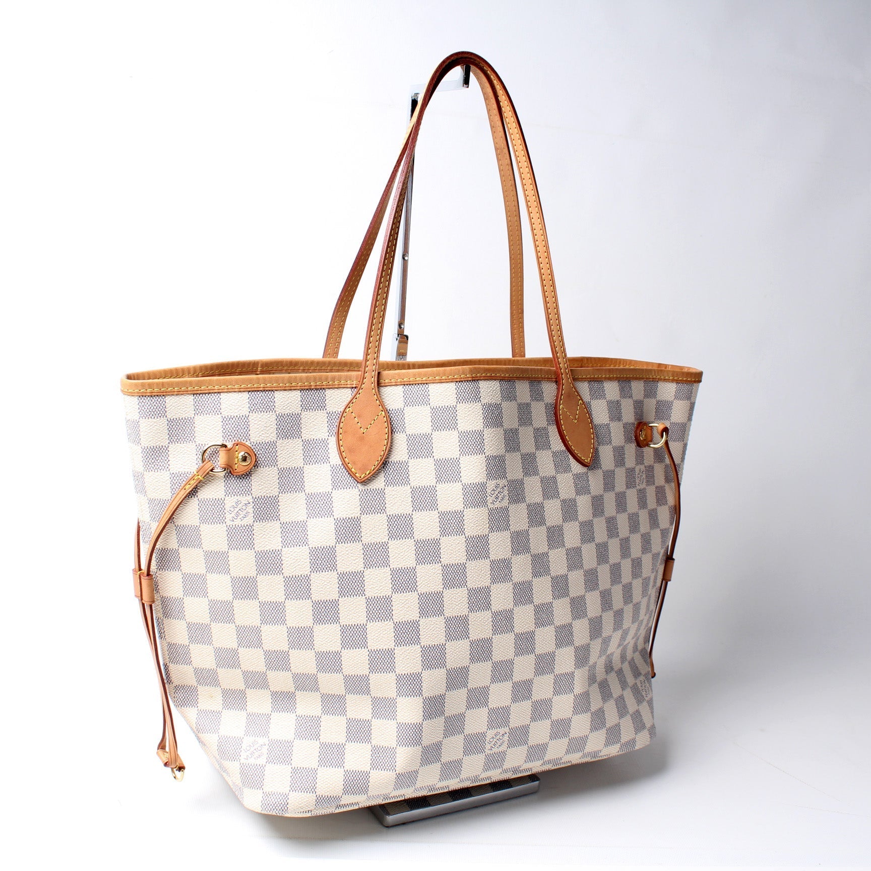 Louis Vuitton Neverfull MM Azur Damier Tote Bag Azur 68