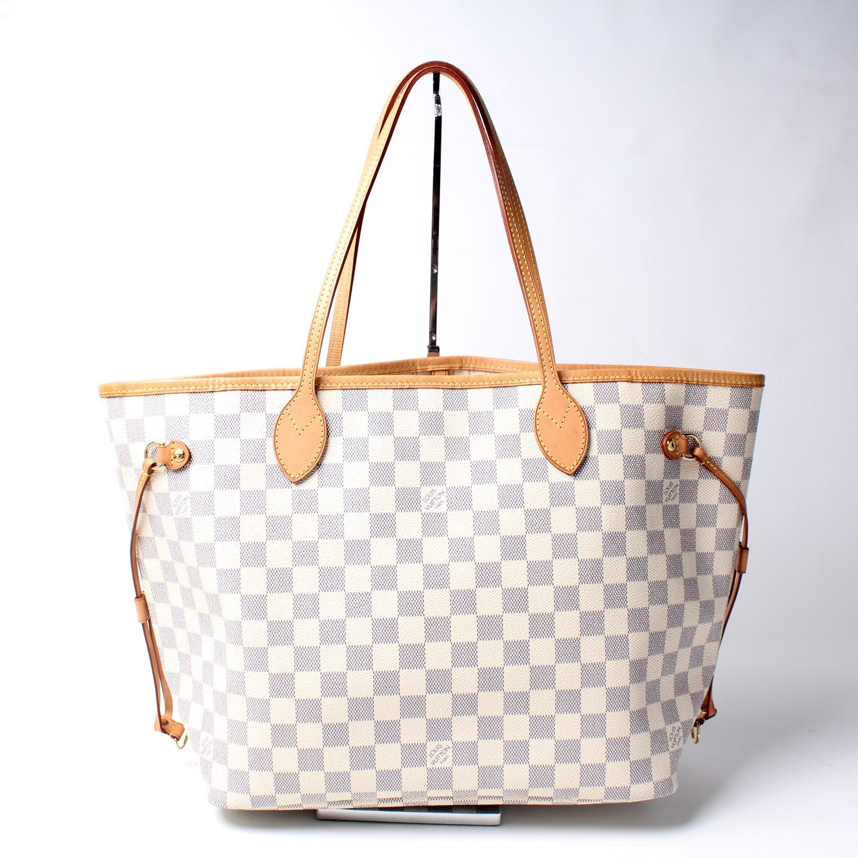 Louis Vuitton Neverfull MM Azur Damier Tote Bag Azur 68