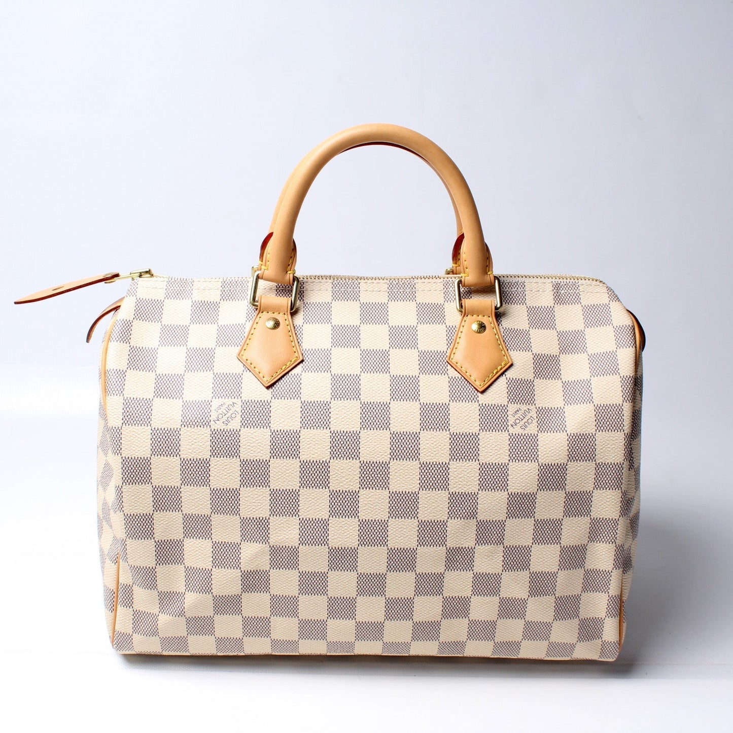 Louis Vuitton Speedy 30 Azur Damier Handbag Azur 25