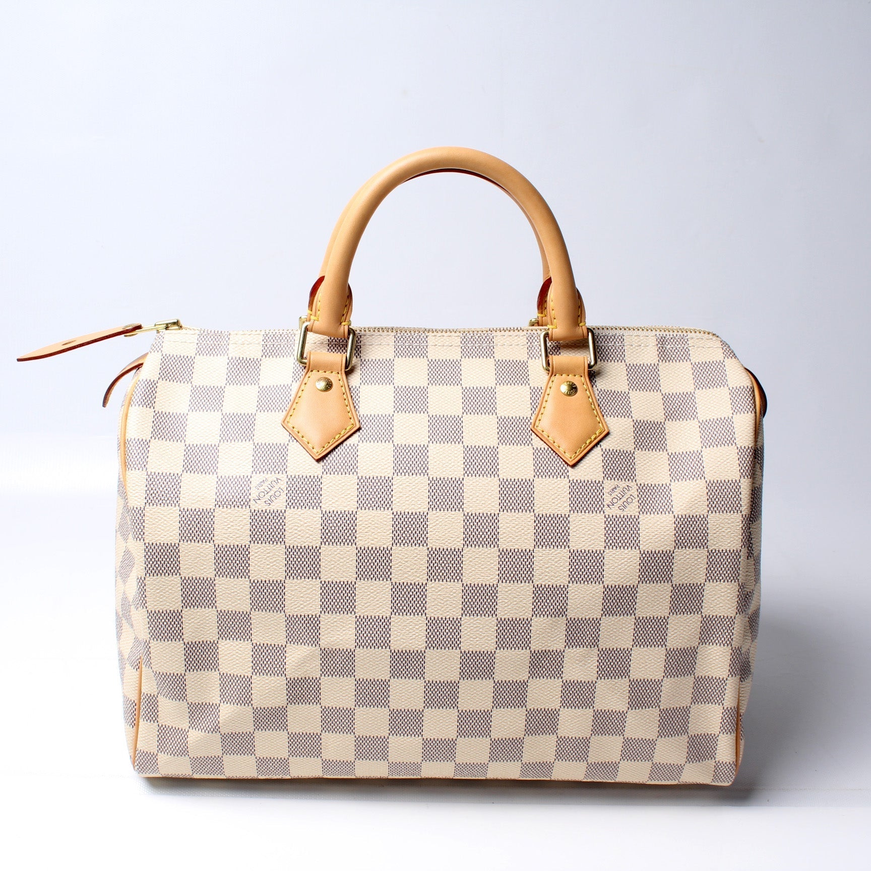 Louis Vuitton Speedy 30 Azur Damier Handbag Azur 25
