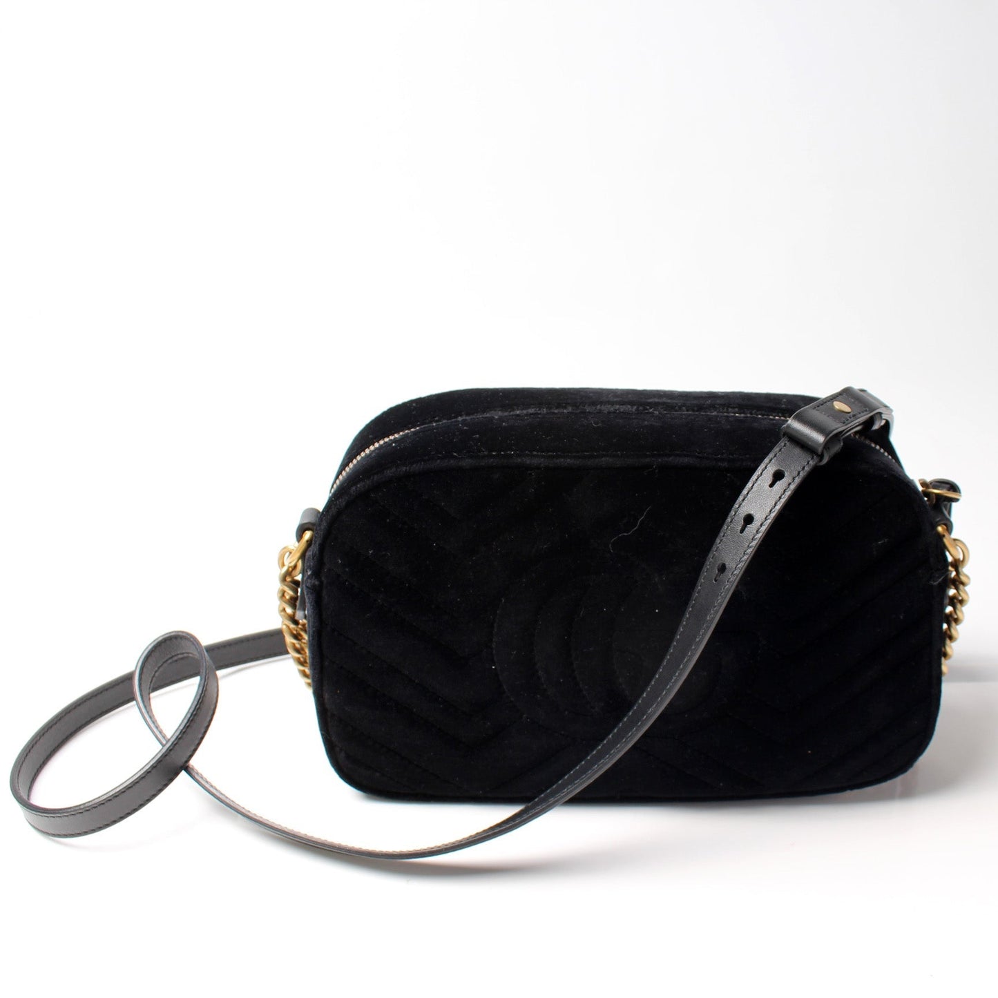 Gucci Marmont Camera Velvet Star Travel Bag