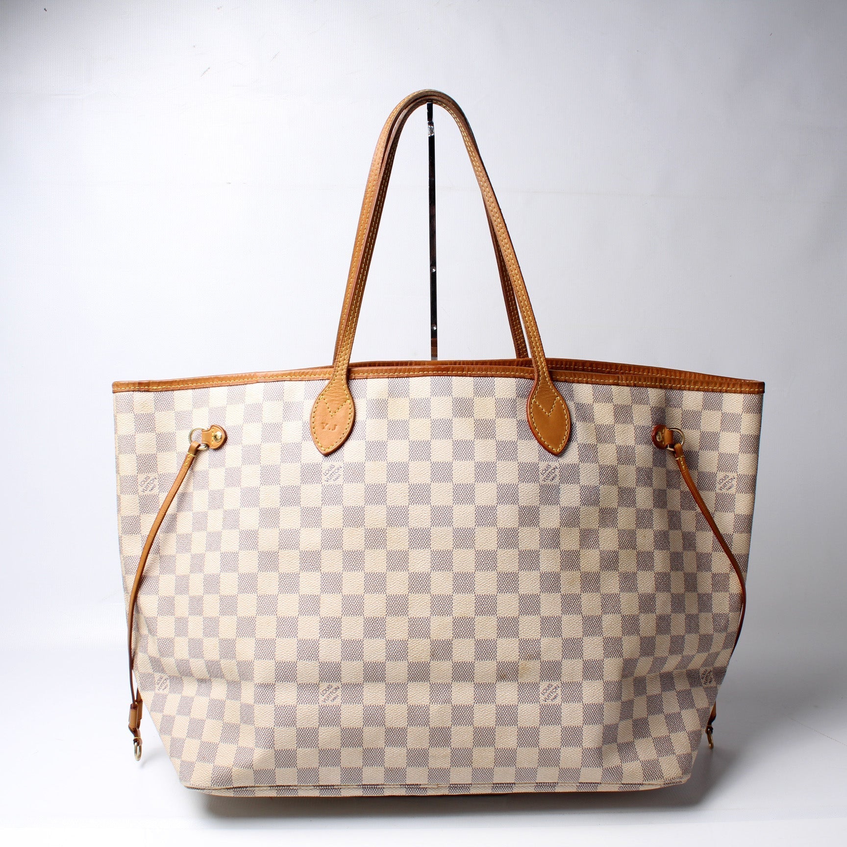 Louis Vuitton Neverfull GM Azur Damier Tote Bag Azur 13