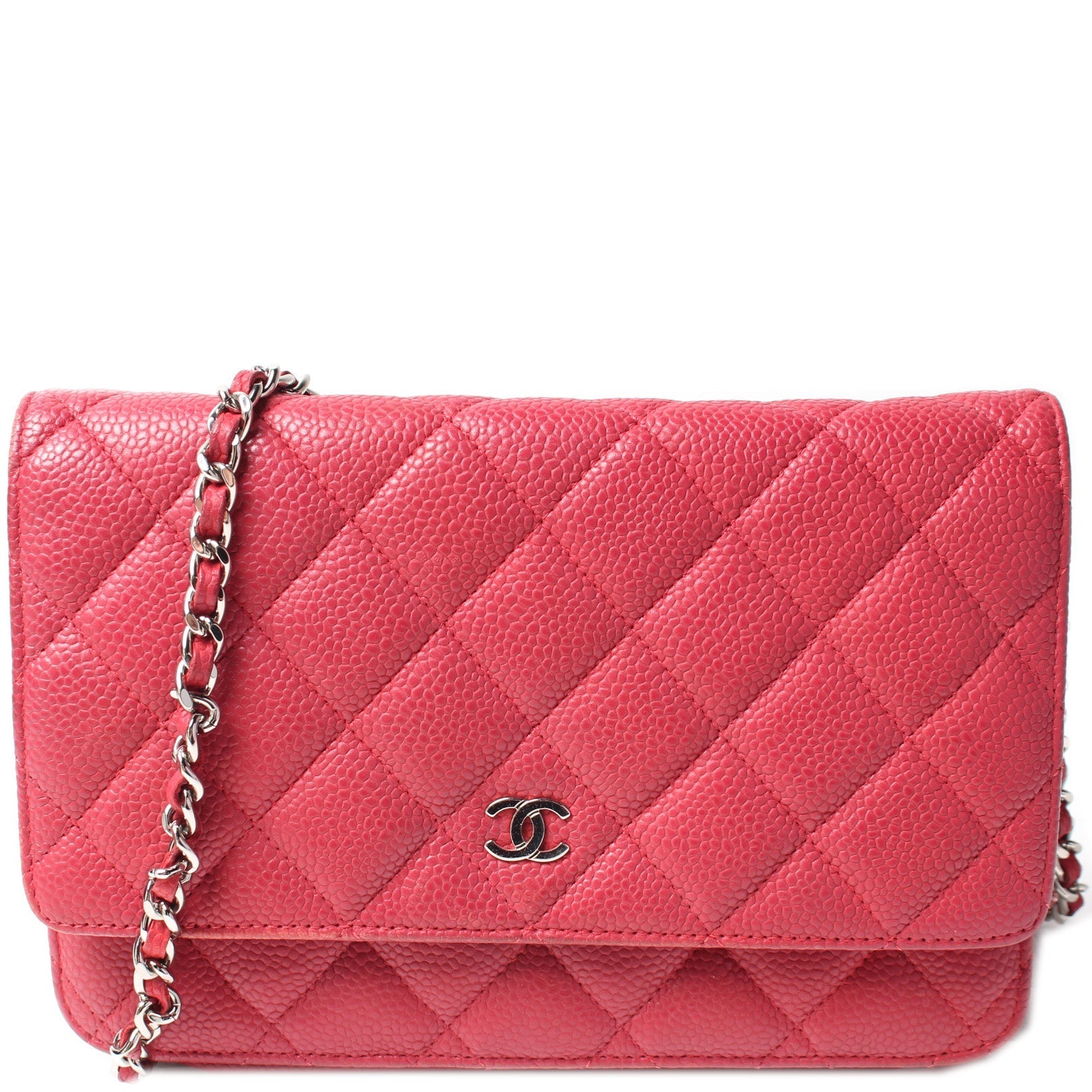 Chanel WOC Classic Quilted Caviar 18M Clutch Bag