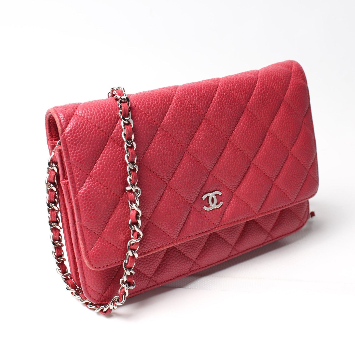 Chanel WOC Classic Quilted Caviar 18M Clutch Bag