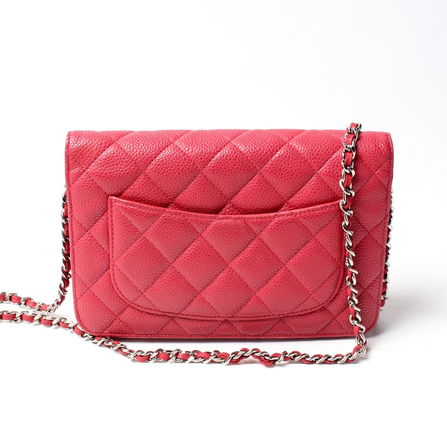 Chanel WOC Classic Quilted Caviar 18M Clutch Bag