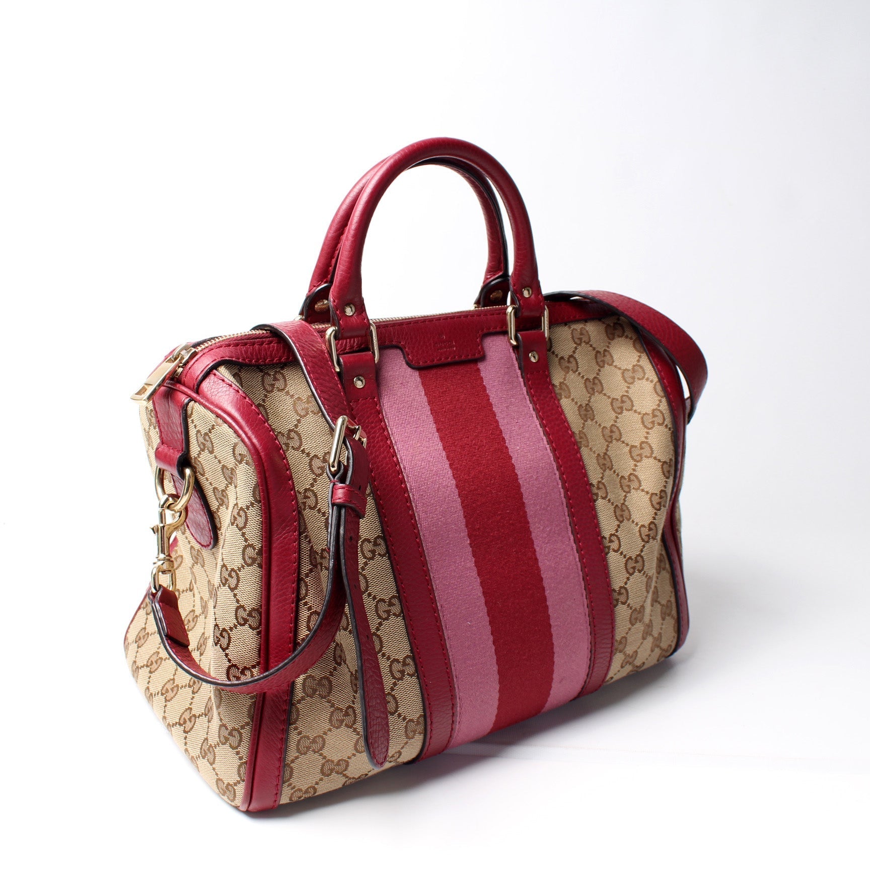 Gucci Boston GG Canvas Travel Bag
