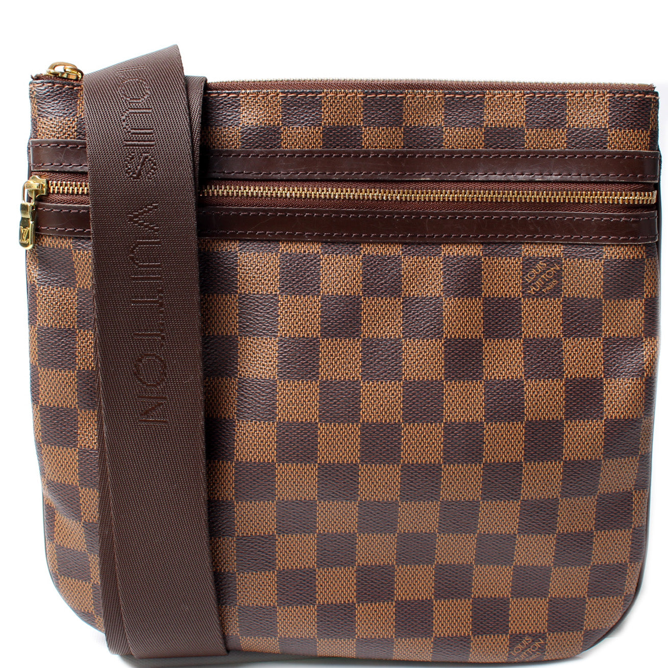 Louis Vuitton Pochette Bosphore Ebene Damier Clutch Bag Ebene 8