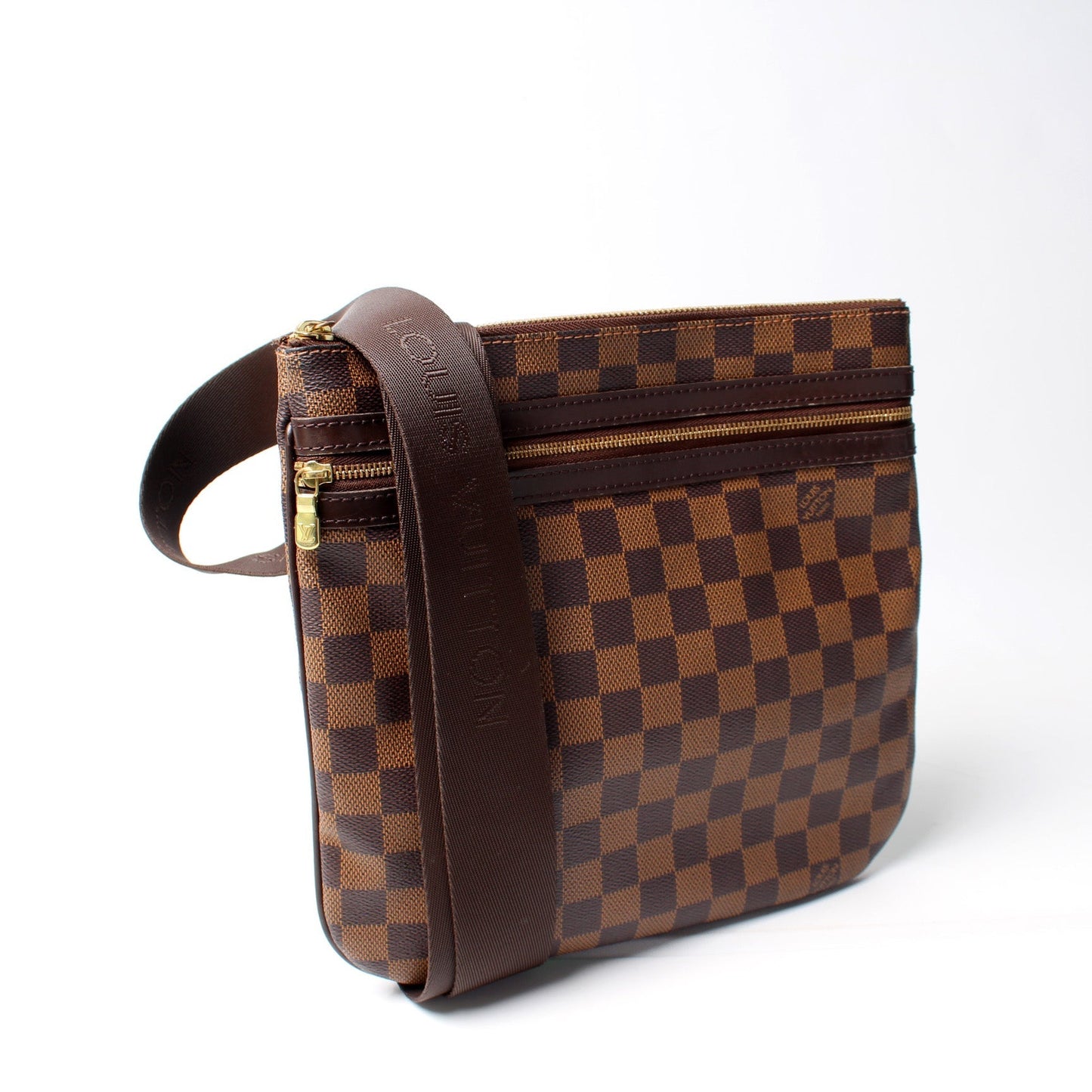 Louis Vuitton Pochette Bosphore Ebene Damier Clutch Bag Ebene 8