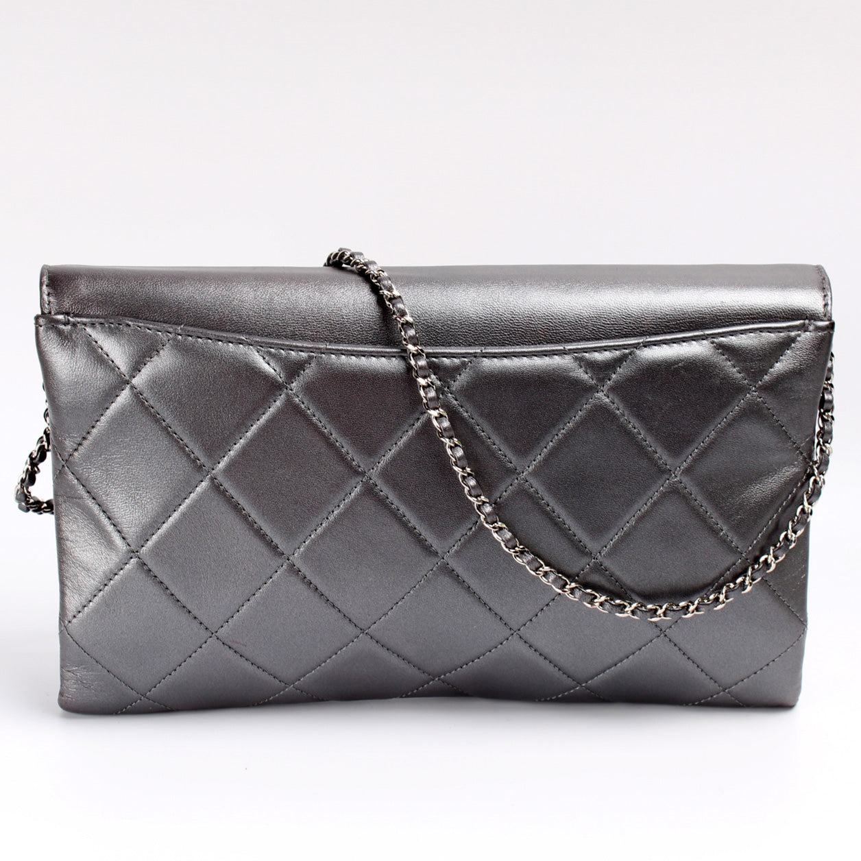 Chanel Retro Label Lambskin 23M Clutch Bag