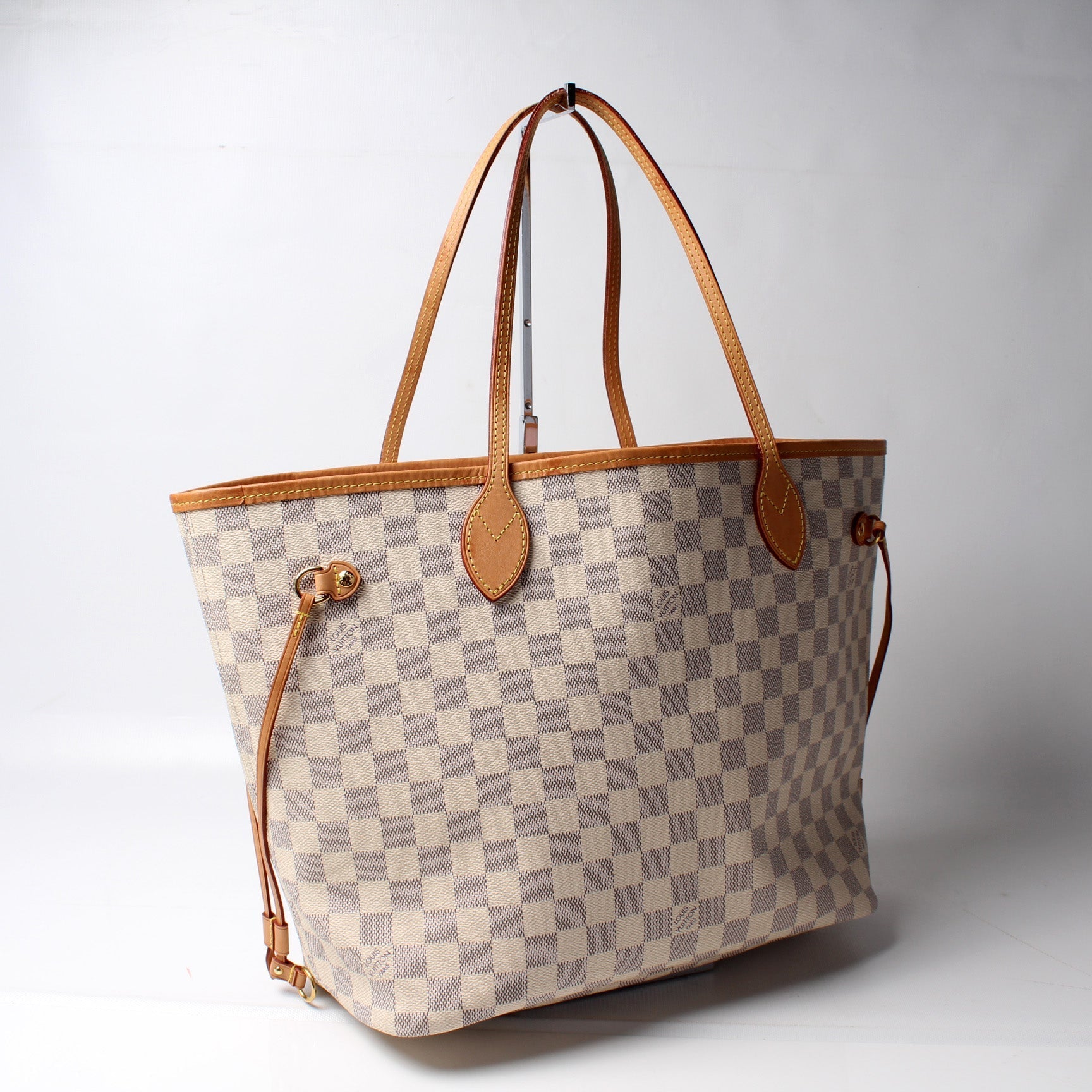 Louis Vuitton Neverfull MM Azur Damier Tote Bag Azur 70
