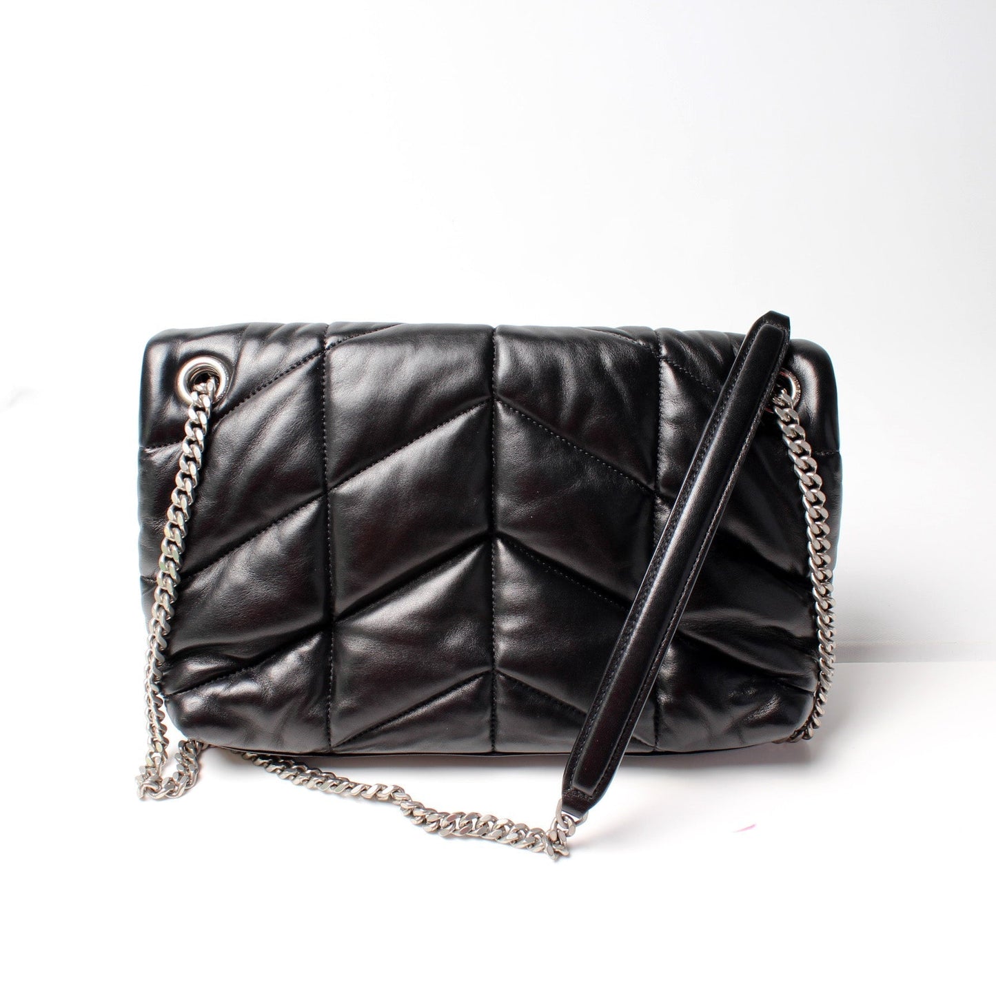 YSL Saint Laurent Puffer Bag Lambskin Quilted Small Travel Bag Small Lambskin 577476