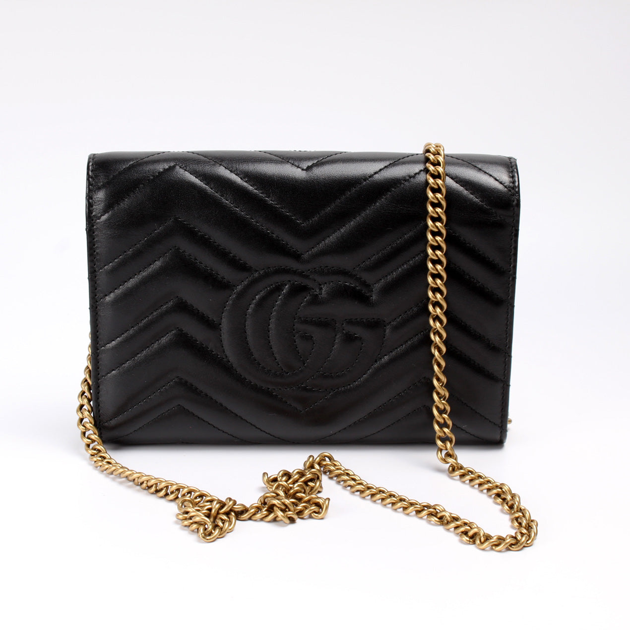 Gucci Marmont Chain Wallet Case Wallet 9