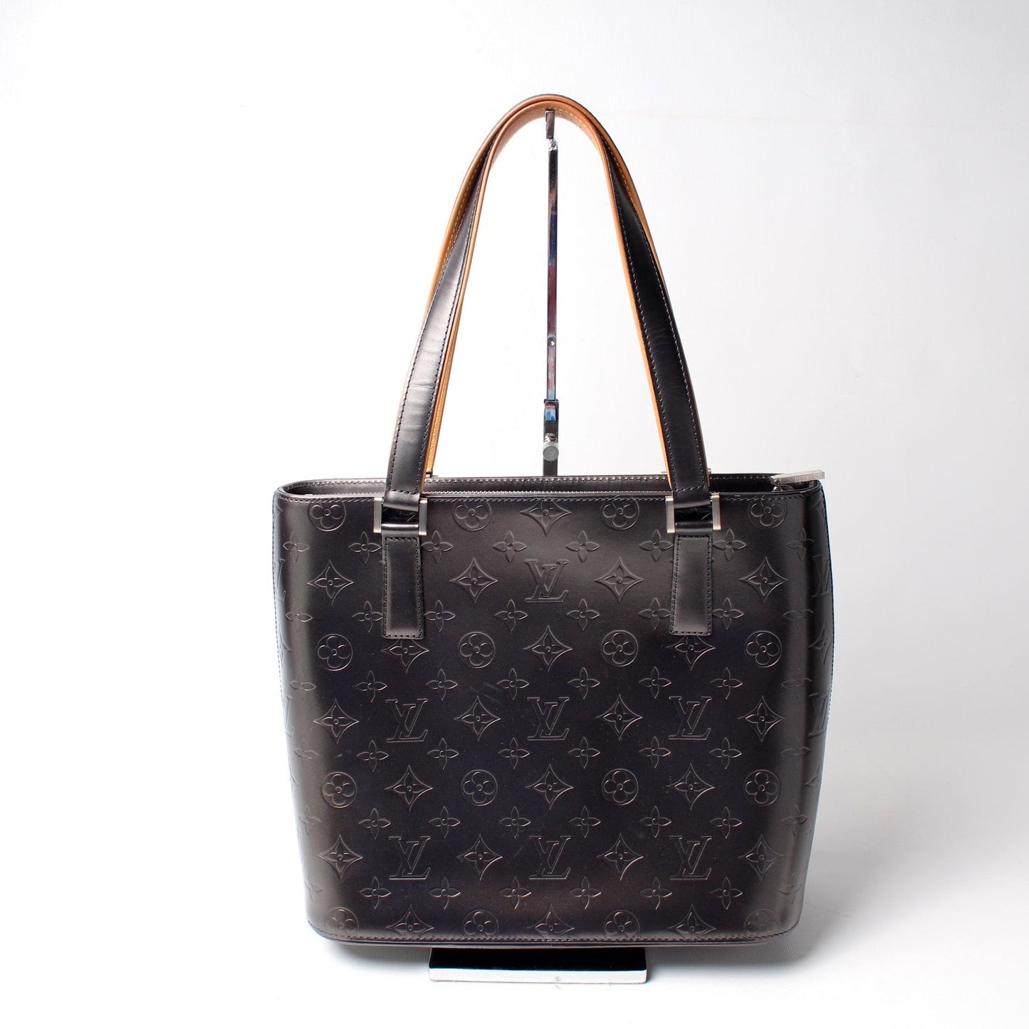 Louis Vuitton Stockton Matte Monogram Leather Handbag Leather 9