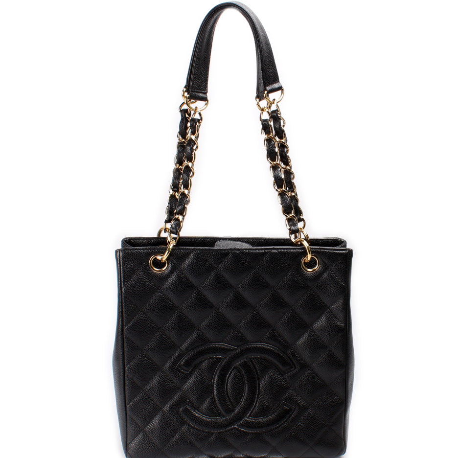 Chanel Petite Shopping Caviar 8M Tote Bag