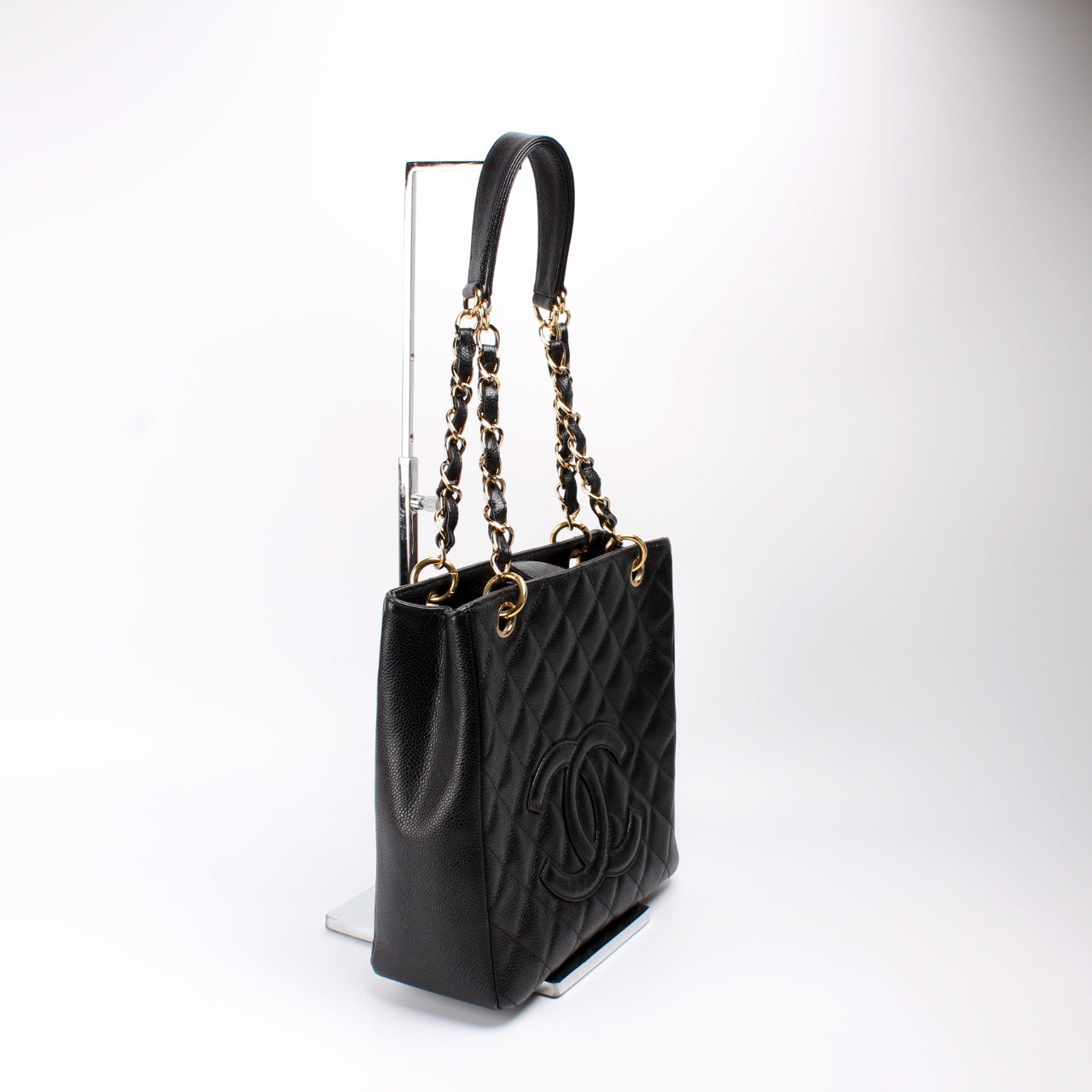 Chanel Petite Shopping Caviar 8M Tote Bag