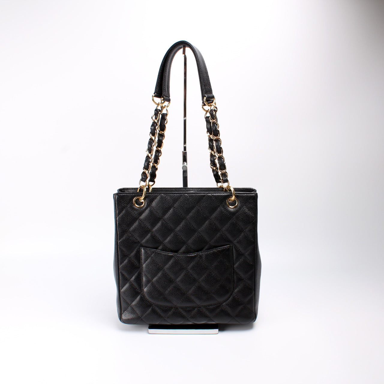 Chanel Petite Shopping Caviar 8M Tote Bag