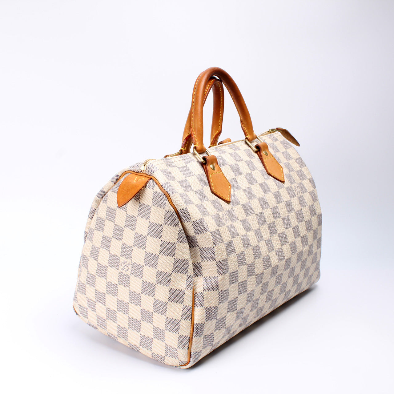 Louis Vuitton Speedy 30 Azur Damier Handbag Azur 12