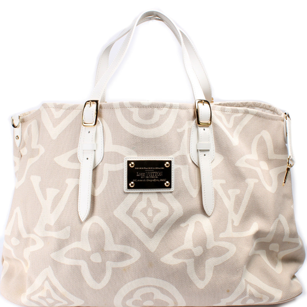 Louis Vuitton Cabas Tahitienne GM Canvas Handbag