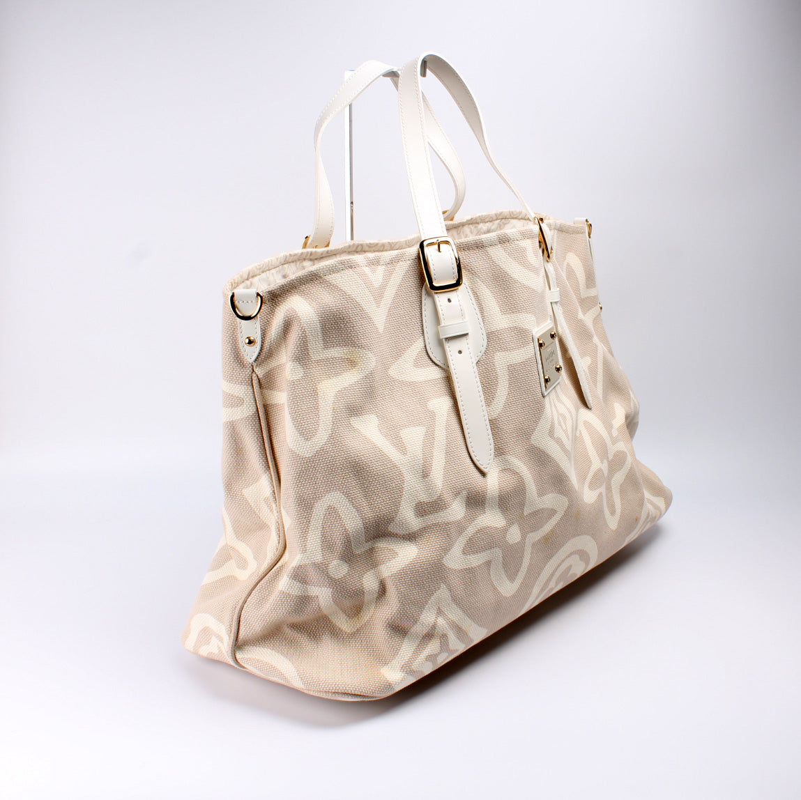 Louis Vuitton Cabas Tahitienne GM Canvas Handbag