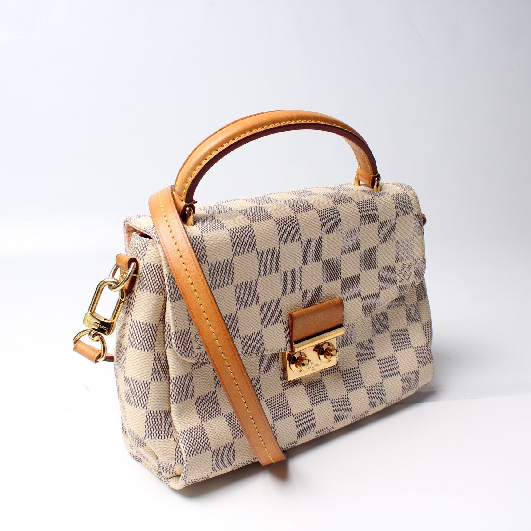 Louis Vuitton Croisette Azur Damier Handbag